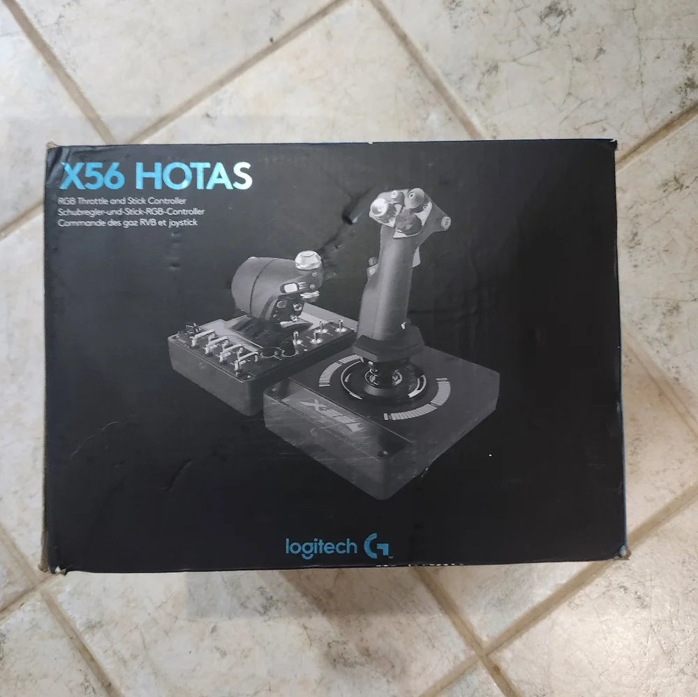 Logitech X56 HOTAS flight simulator controller NEW OPEN BOX